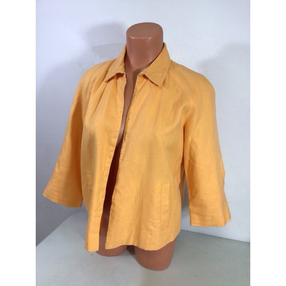 Coldwater Creek Linen Jacket Womens Small